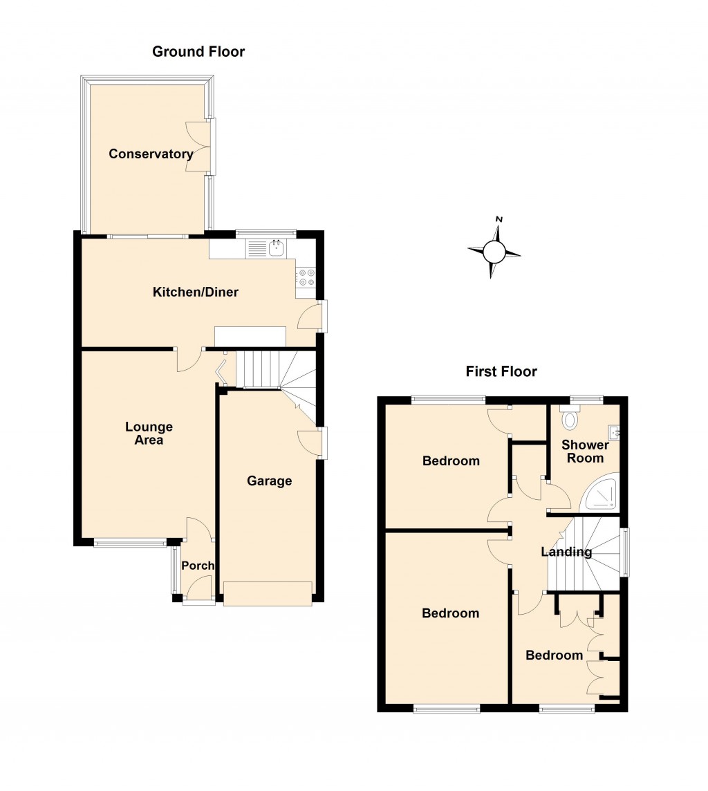Floorplans For Allesley Green, Coventry